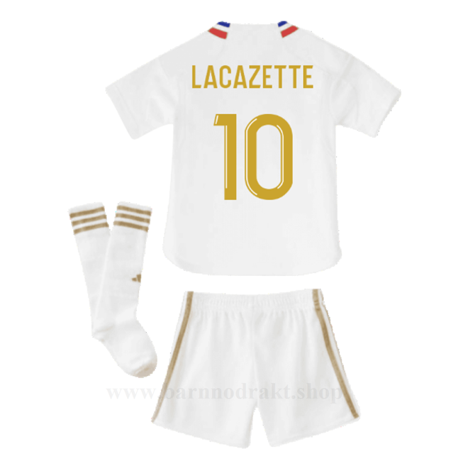 Billige Fotballdrakter Olympique Lyonnais Barn LACAZETTE #10 Hjemme Draktsett 2023-2024