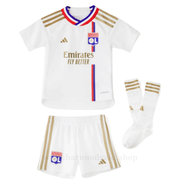 Billige Fotballdrakter Olympique Lyonnais Barn Hjemme Draktsett 2023-2024