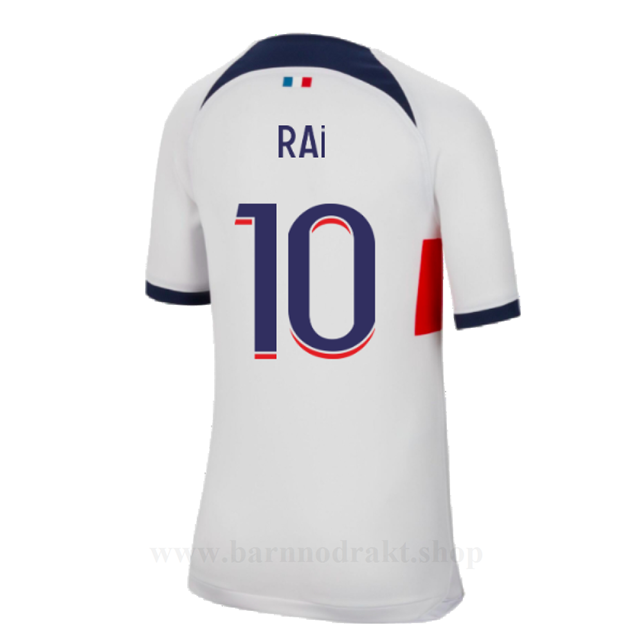 Billige Fotballdrakter Paris Saint Germain PSG RAI #10 Borte Draktsett 2023-2024