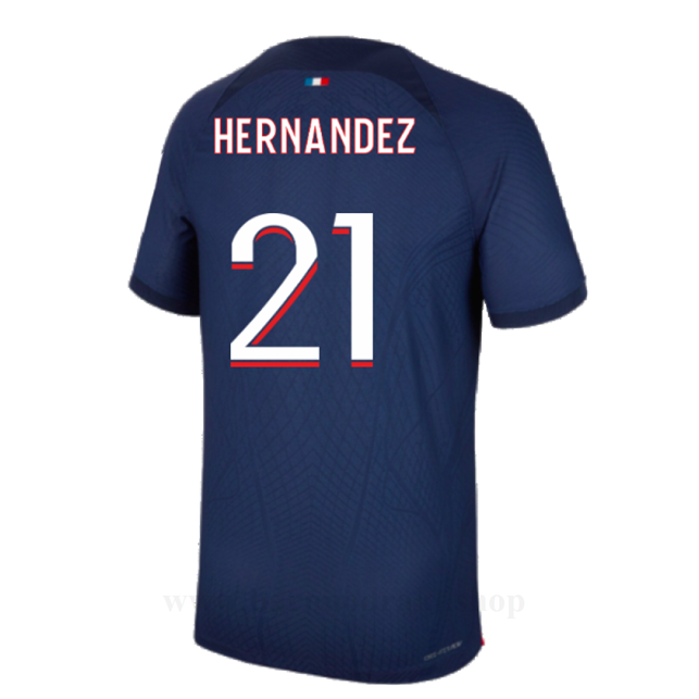 Billige Fotballdrakter Paris Saint Germain PSG HERNANDEZ #21 Hjemme Draktsett 2023-2024