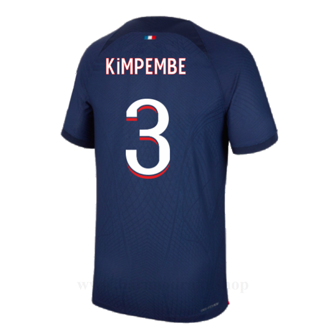 Billige Fotballdrakter Paris Saint Germain PSG KIMPEMBE #3 Hjemme Draktsett 2023-2024