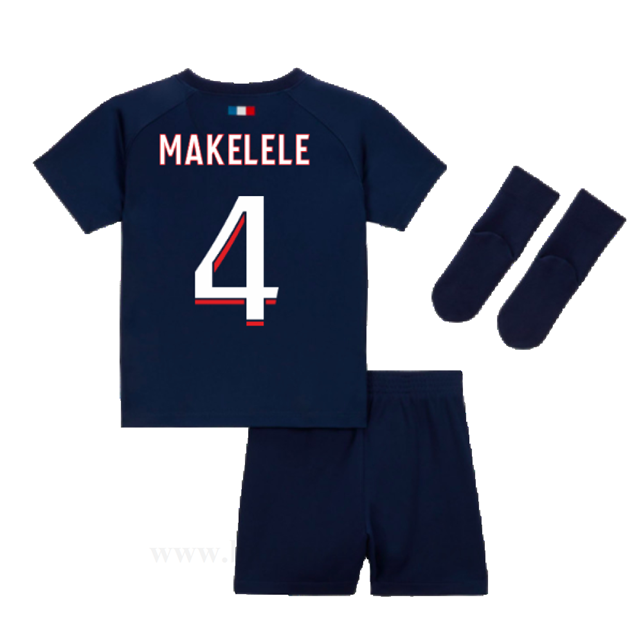 Billige Fotballdrakter Paris Saint Germain PSG Barn MAKELELE #4 Hjemme Draktsett 2023-2024