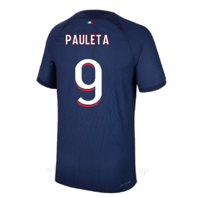 Billige Fotballdrakter Paris Saint Germain PSG PAULETA #9 Hjemme Draktsett 2023-2024