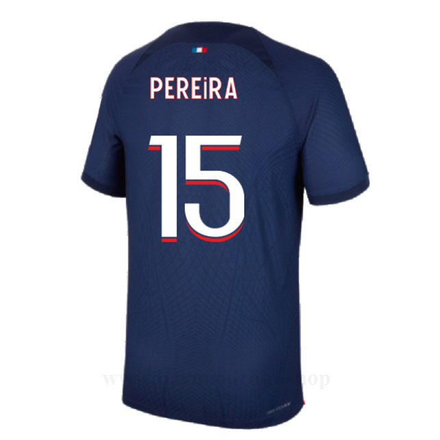 Billige Fotballdrakter Paris Saint Germain PSG PEREIRA #15 Hjemme Draktsett 2023-2024