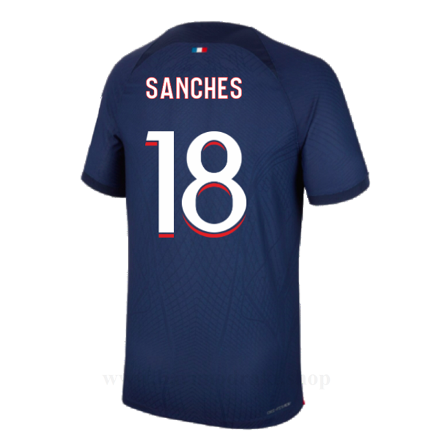 Billige Fotballdrakter Paris Saint Germain PSG SANCHES #18 Hjemme Draktsett 2023-2024