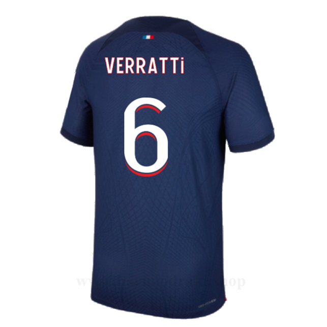 Billige Fotballdrakter Paris Saint Germain PSG VERRATTI #6 Hjemme Draktsett 2023-2024