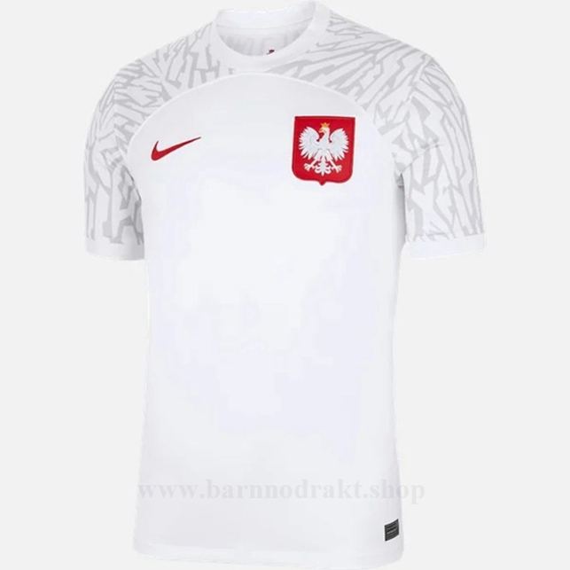 Billige Fotballdrakter Polen Hjemme Draktsett VM 2022