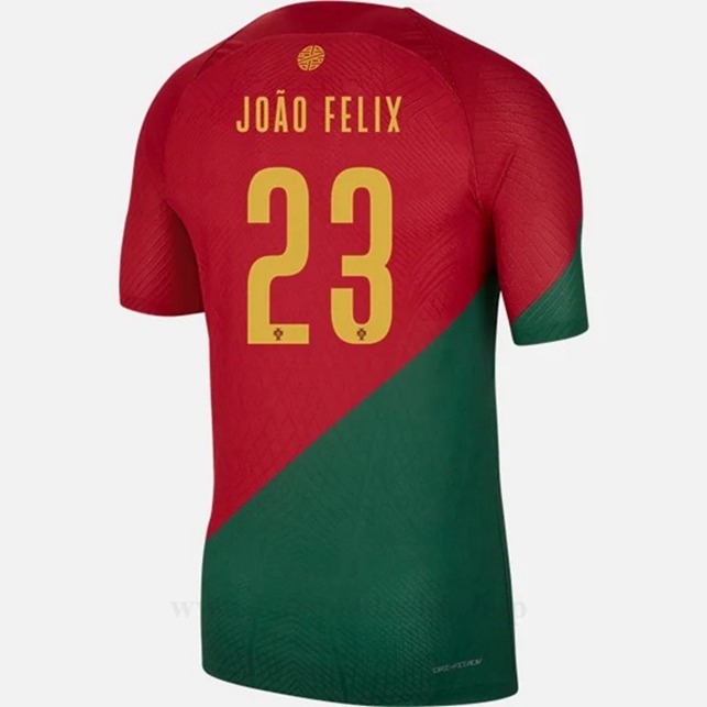 Billige Fotballdrakter Portugal JOAO FELIX #23 Hjemme Draktsett VM 2022