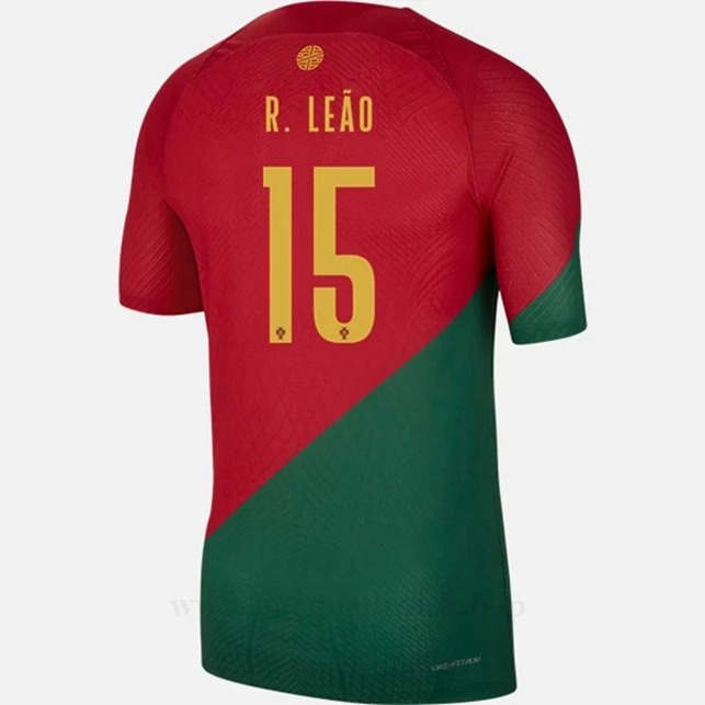 Billige Fotballdrakter Portugal R LEAO #15 Hjemme Draktsett VM 2022