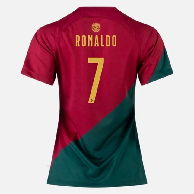 Billige Fotballdrakter Portugal Dame RONALDO #7 Hjemme Draktsett VM 2022