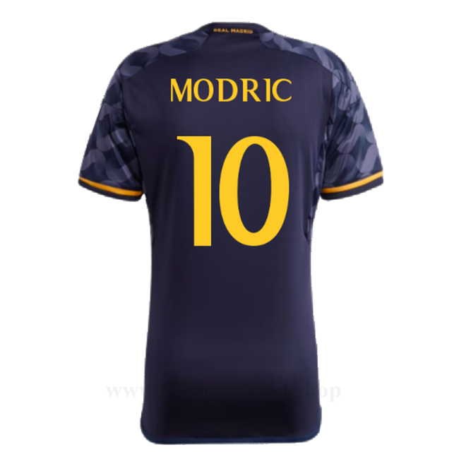 Billige Fotballdrakter FC Real Madrid MODRIC #10 Borte Draktsett 2023-2024