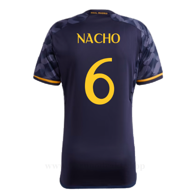 Billige Fotballdrakter FC Real Madrid NACHO #6 Borte Draktsett 2023-2024