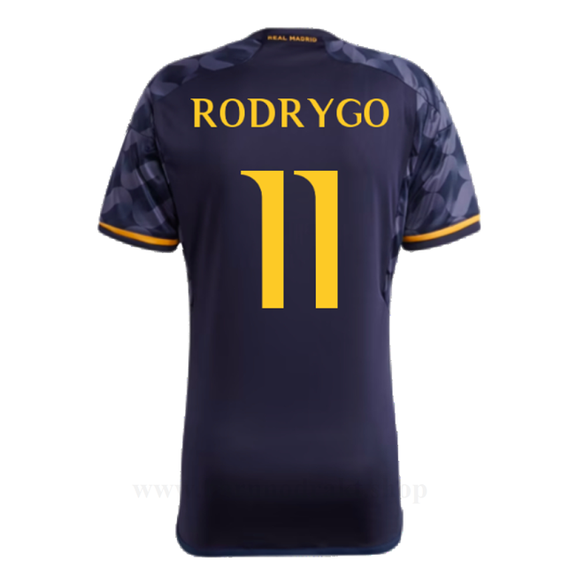 Billige Fotballdrakter FC Real Madrid RODRYGO #11 Borte Draktsett 2023-2024