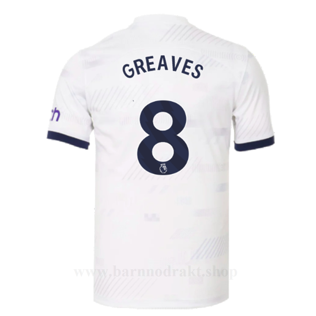 Billige Fotballdrakter Tottenham Hotspur GREAVES #8 Hjemme Draktsett 2023-2024