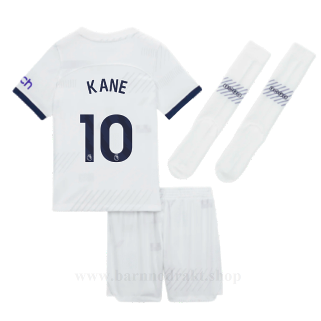 Billige Fotballdrakter Tottenham Hotspur Barn KANE #10 Hjemme Draktsett 2023-2024